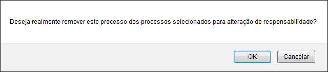 Figura 9: Caixa de Diálogo da Remoção do Processo