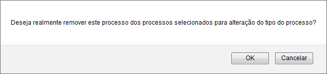 Figura 5: Caixa de Diálogo de Confirmação da Remoção do Processo Selecionado