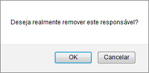 Figura 12: Caixa de Diálogo de Remoção do Responsável pelo Processo